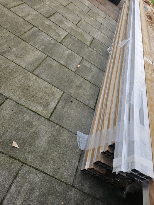 Profil/legar aluminiowy 30x30x4000 mm pod deski tarasowe ilość 100 szt