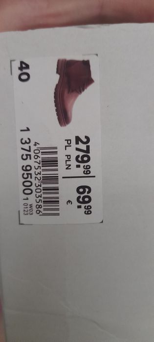 Kozaki męskie Esprit r 40