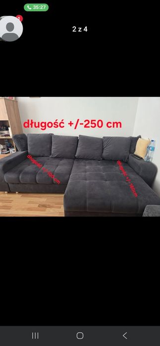 Narożnik z funkcją spania