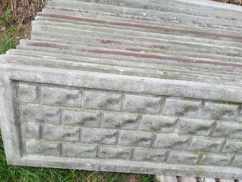 Płyty betonowy przęsła ogrodzeniowe płot  cegła