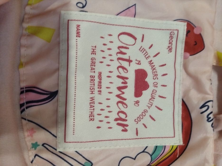 Вітровка George на дівчинку куртка дощовик