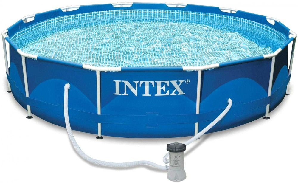 Басейн каркасний INTEX 366x76 см. 6503 л. З НАСОСОМ 2271 л/год і фільтром. Новий. Для дому та дачі. Каркасный бассейн