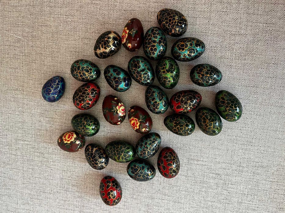 Conjunto de 25 Ovinhos Pequenos Decorativos