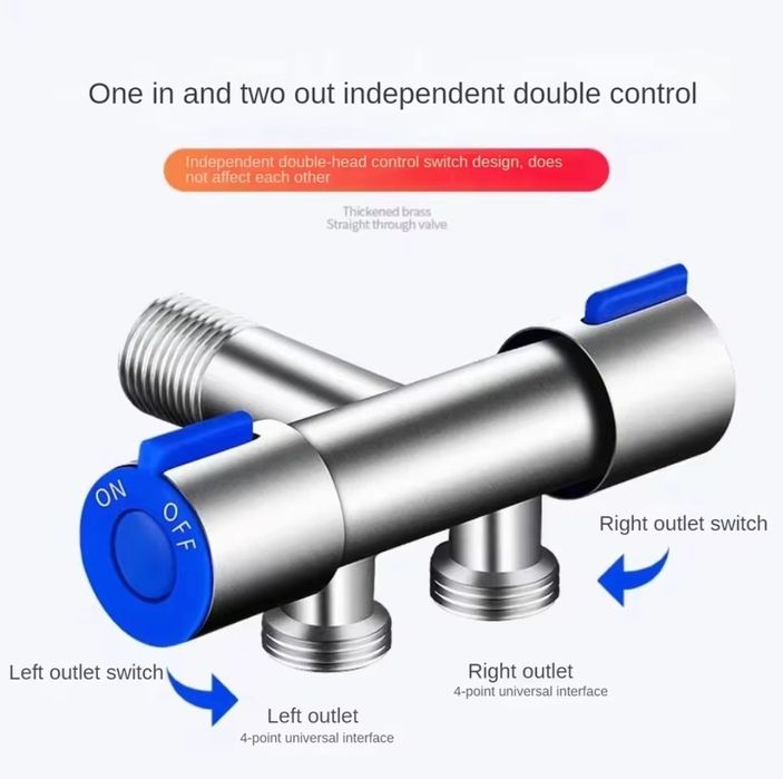 Torneira Dupla +  Chuveiro Higienico Mini para WC