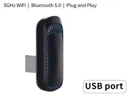 RGB kolorowy Carplay Adapter bezprzewodowy sterowanie iphone android