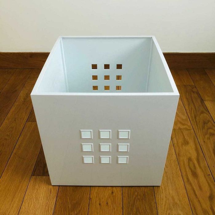 IKEA LEKMAN wkład pudełko skrzynia Kallax Expedit mocny BIAŁY unikat