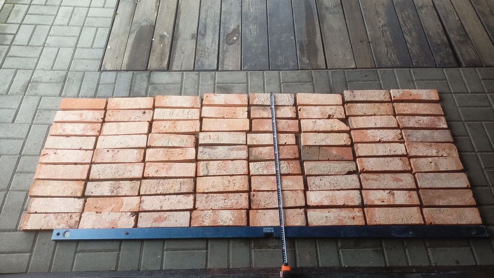 Płytki z cegły, retro, stara cegła