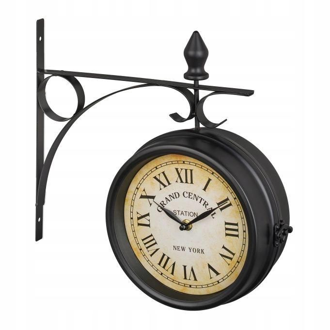Zegar ścienny relaxdays czarny 34cm