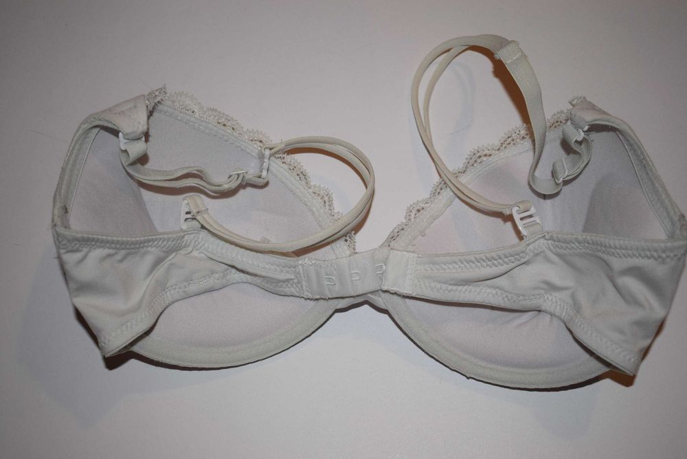 Dessous biustonosz 75B Biały push up rozpinane ramiączka!