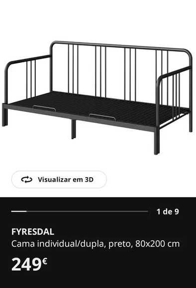 Cama individual/dupla IKEA FYRESDAL