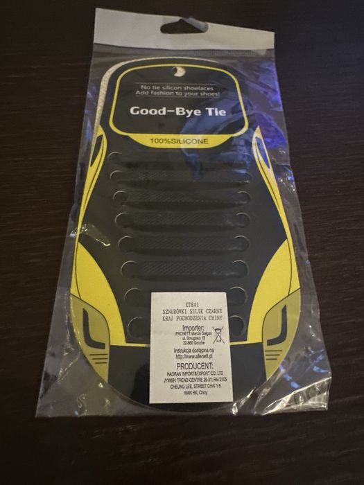 elastyczne silikonowe sznurówki bez wiązania marki Good-Bye Tie.