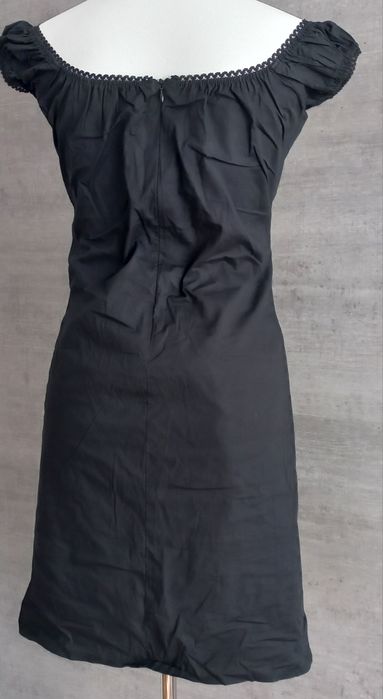 Cudna letnia sukienka, ażur, czarna. Rozm. M. Stan bdb.