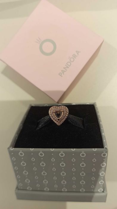 Charms Lśniące wypukłe serce Pandora NOWA ALE S925 kulka koralik