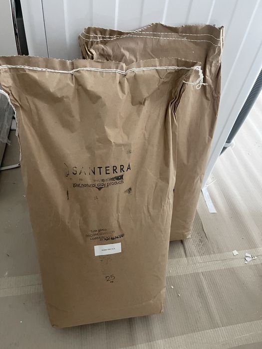 Tynk gliniany Santerra Warm Grey A4 drobnoziarnisty marmurowy