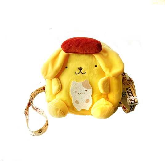 SANRIO POMPOMPURIN pluszowa torebka na ramię