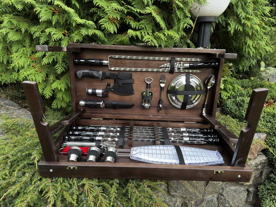 Подарочный набор шампуров для отдыха на природе