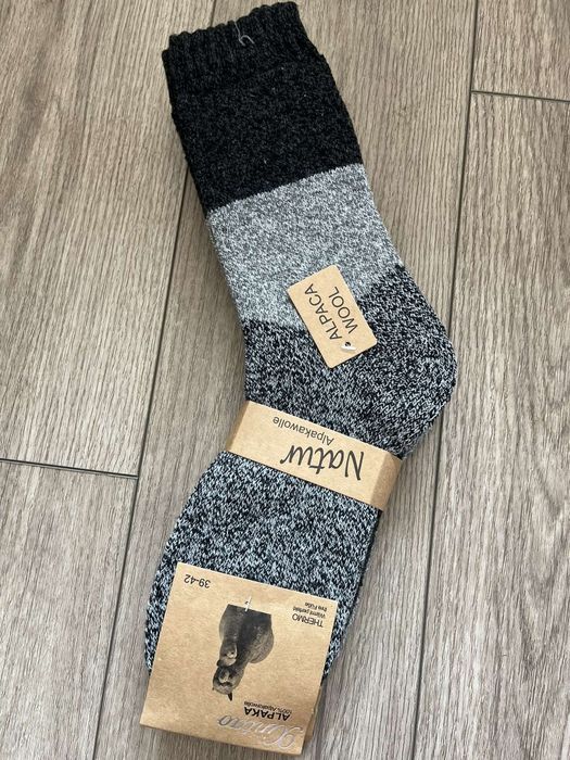 Skarpety męskie wełniane z Alpaki 3 pary