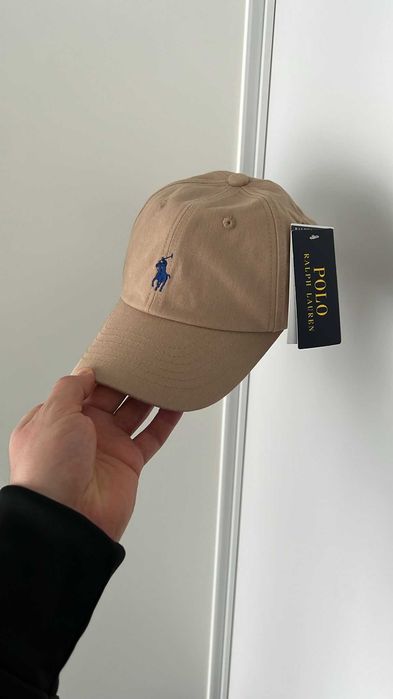Czapka Polo RALPH LAUREN beżowa czapka z daszkiem na lato damska męska unisex NOWA