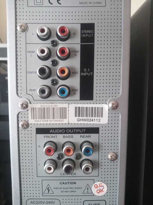 Colunas 5.1 + amplificador.
