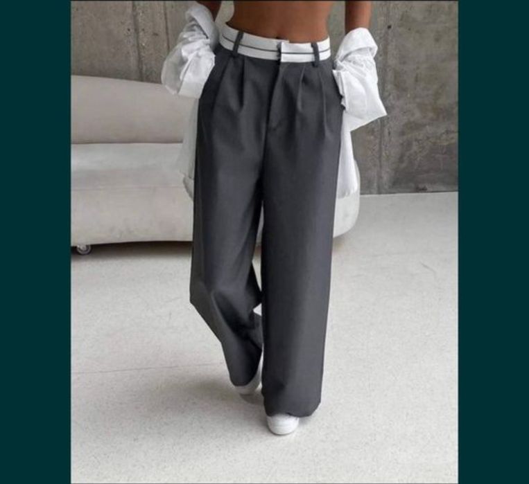 Брюки палаццо з легкої тканини