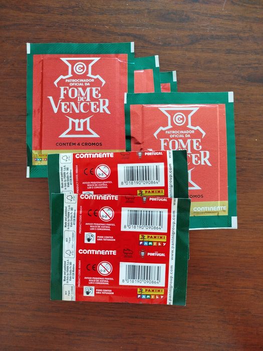 6 Saquetas de cromos "Fome de Vencer" (PANINI)