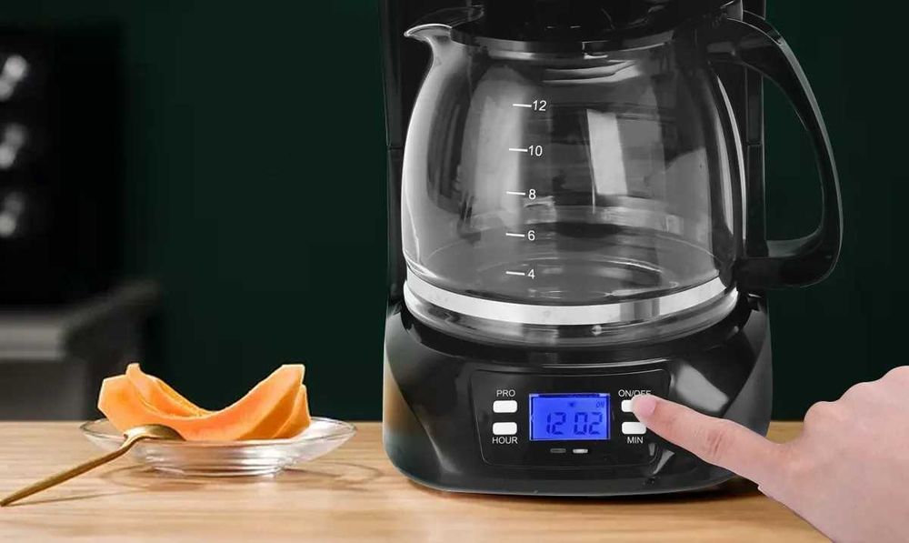 Ekspres przelewowy Benno 1,5 l czarny Aigostar