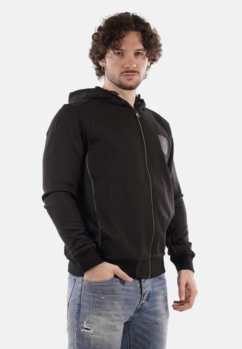 Aeronautica Militare bluza męska 252FE2064UF00667 czarna z kapturem L