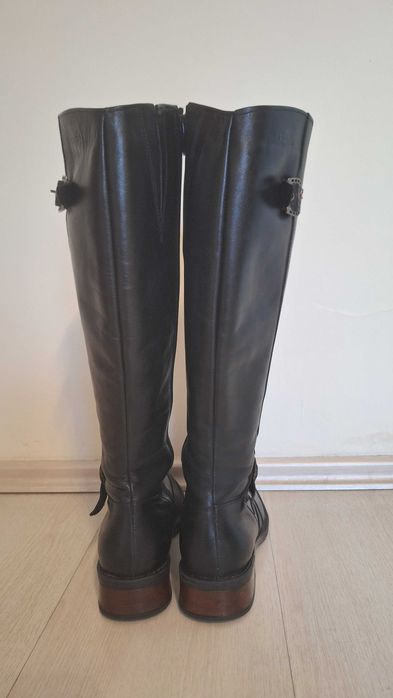 Kozaki skórzane ocieplane rozm.38