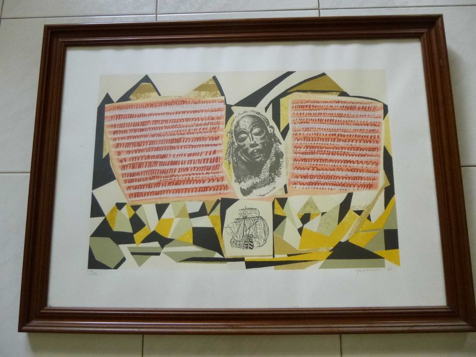 Silkscreen Print '25 April 1974' by Emerenciano Rodrigues – Numbered and Signed