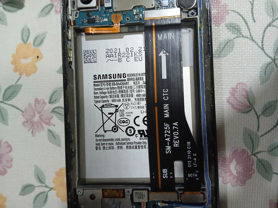 Samsung A72 para peças