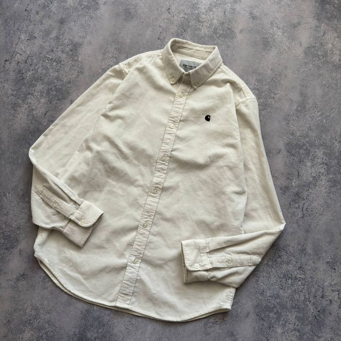 Велюровий овершот сорочка carhartt madison shirt x stone island