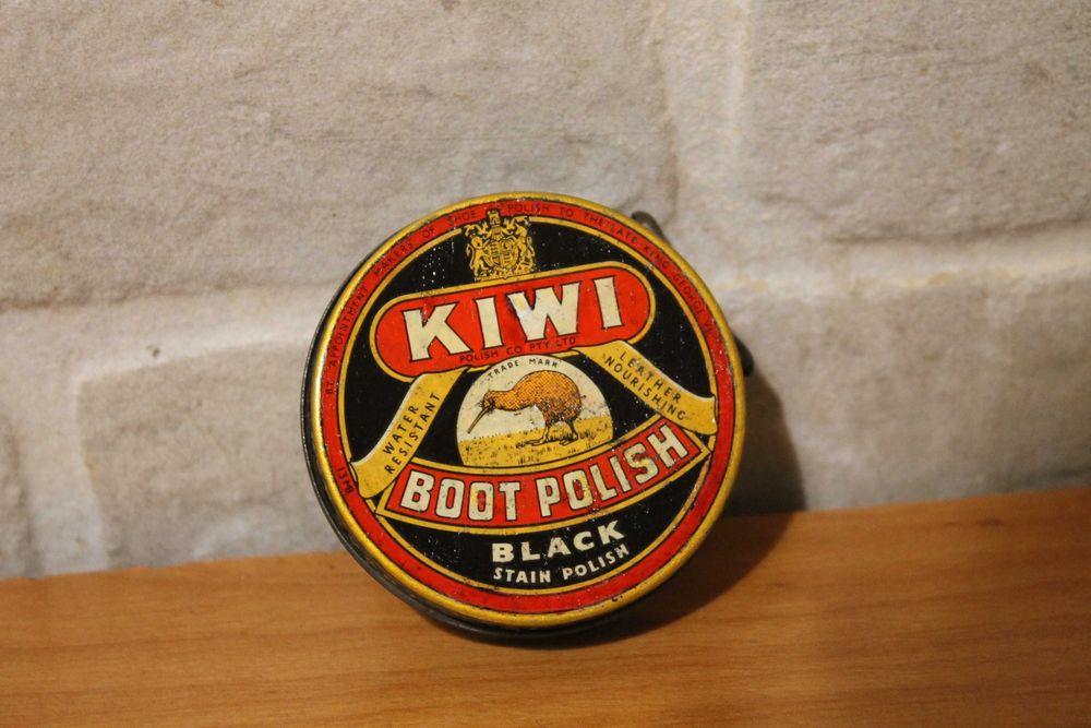 przedwojenna puszka KIWI pasta do obuwia do butów