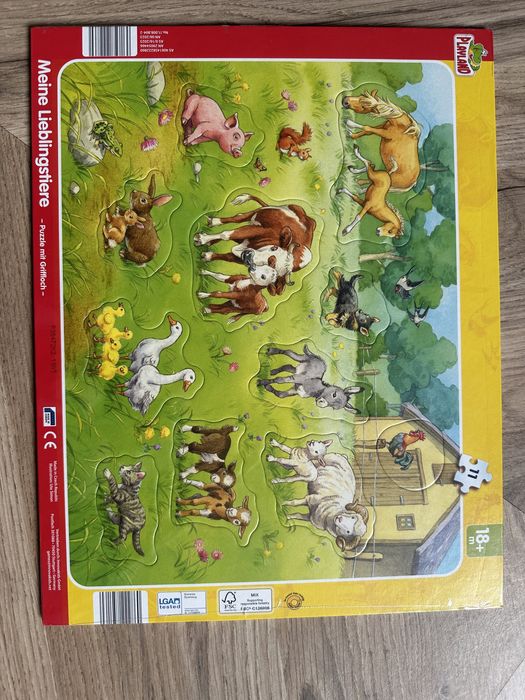 Великі пазли на дуже міцному картоні