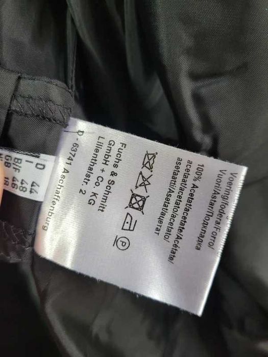 Wełniany klasyczny płaszcz damski roz 44