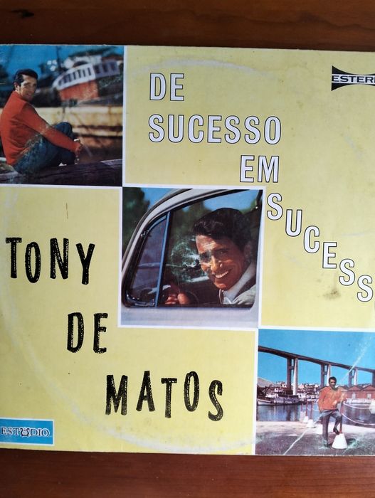 Disco de vinil LP Tony de Matos - De Sucesso em Sucesso