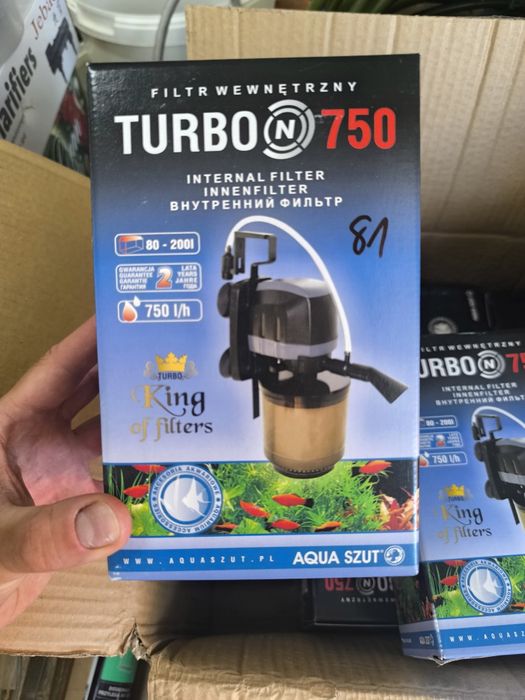 Aqua Szut Turbo N 750 filtr wewnętrzny akwariowy Nowy