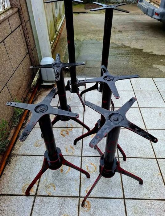 Mesas em ferro lote 6 pés para mesas de esplanada