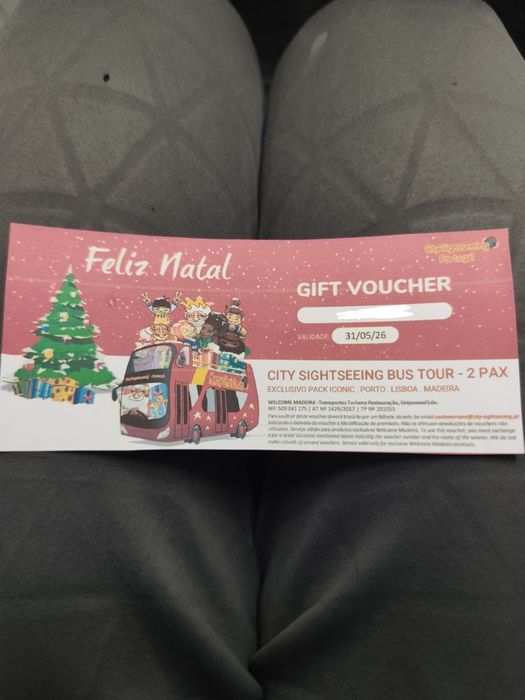 Voucher City Sightseeing Bus Tour - 2 pessoas