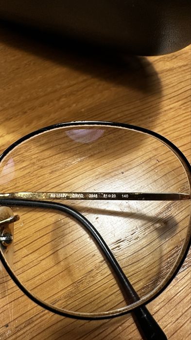 Ray Ban oprawki, okulary korekcyjne pozłacane