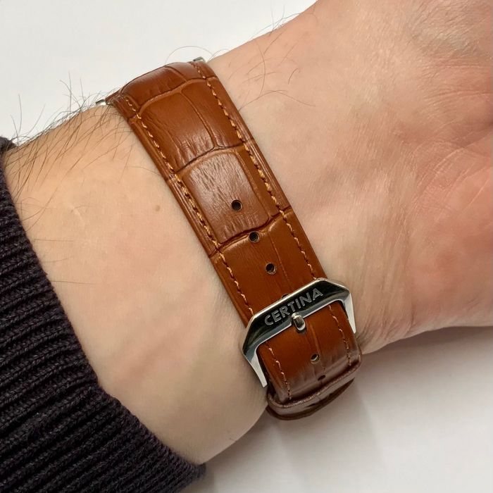 CERTINA DS CAIMANO C017410 A Zegarek męski na pasku KLASYCZNY jak NOWY