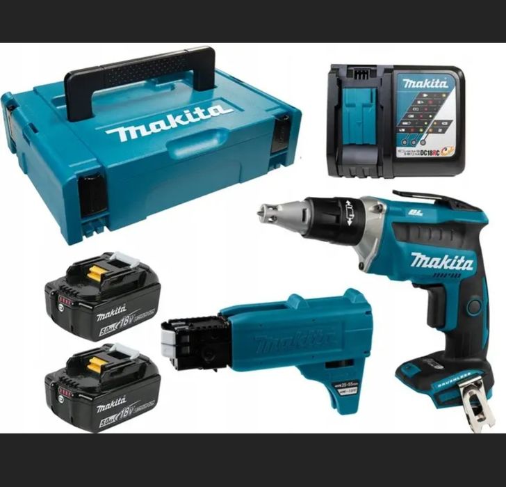 Makita DFS452 + Przystawka do taśm+ Akumulator 18V 5,0Ah..Nowy.. PA
