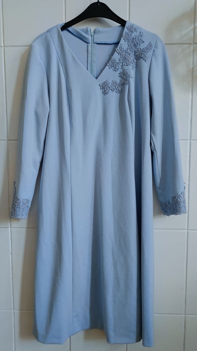 Sukienka błękitna damska 42 wesele, komunia