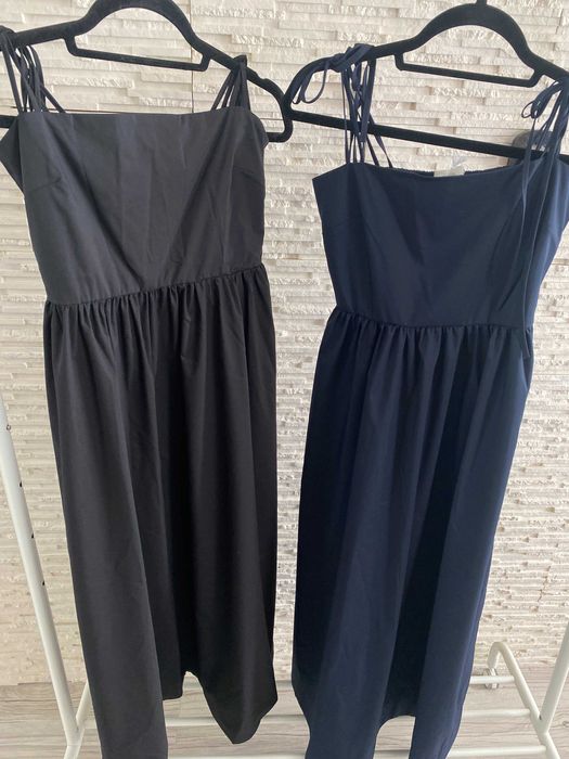 Lemonada nowa długa  sukienka z kieszeniami wiązaną granat