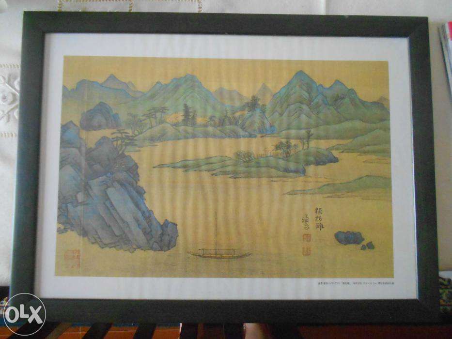 Quadro de paisagem japonesa
