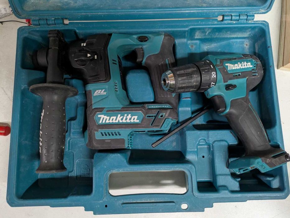 Makita Martelo + Aparafusadora + Acessórios