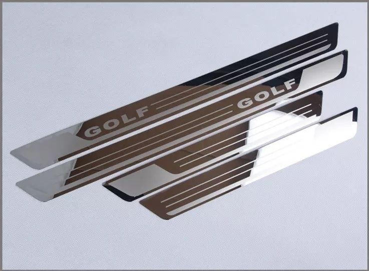 Frisos das soleiras das portas grossuras vw golf mk7 novas