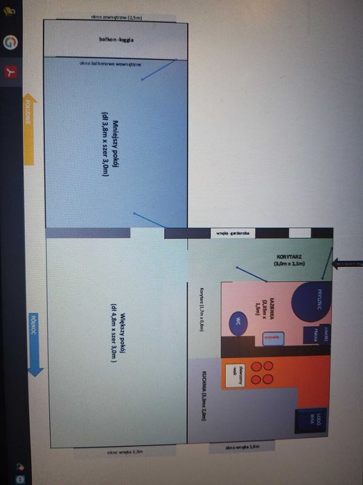 2 pokoje 44.3m2 Ruda Śl. Godula  ul. Joanny: Niski czynsz, CO miejskie