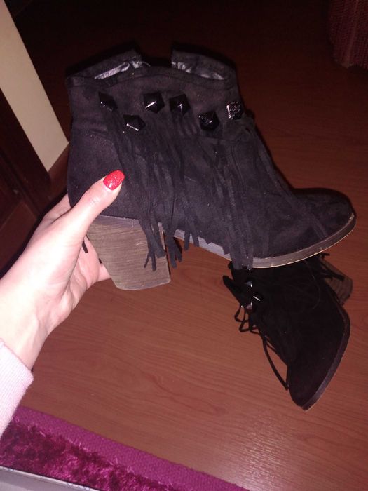 Botas 36 com franjas