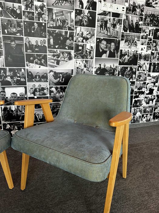 Zestaw 2 fotele z podłokietnikami 366 Concept Chierowski vintage PRL