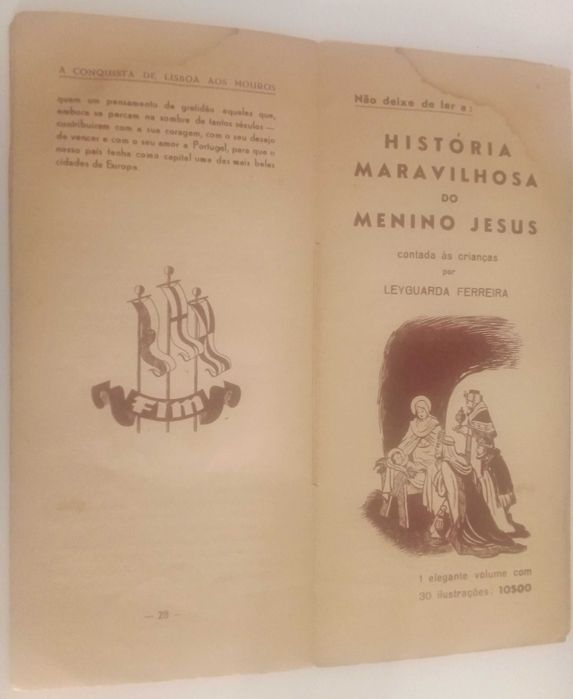 Publicação A Conquista de Lisboa aos Mouros (contada às crianças por Leyguarda Ferreira)